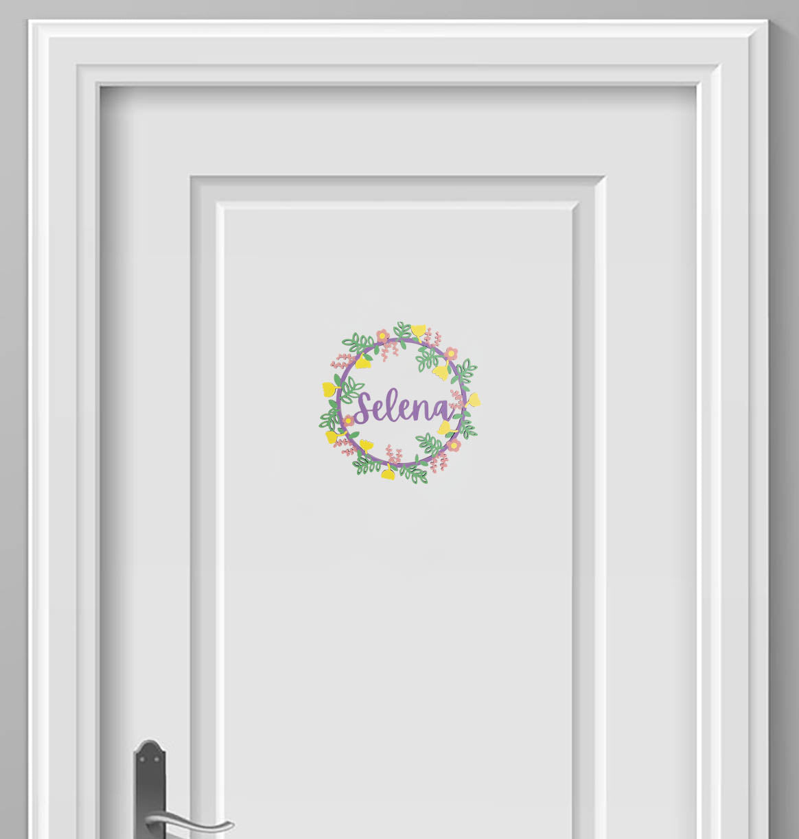 Flower Name Custom Door Sign