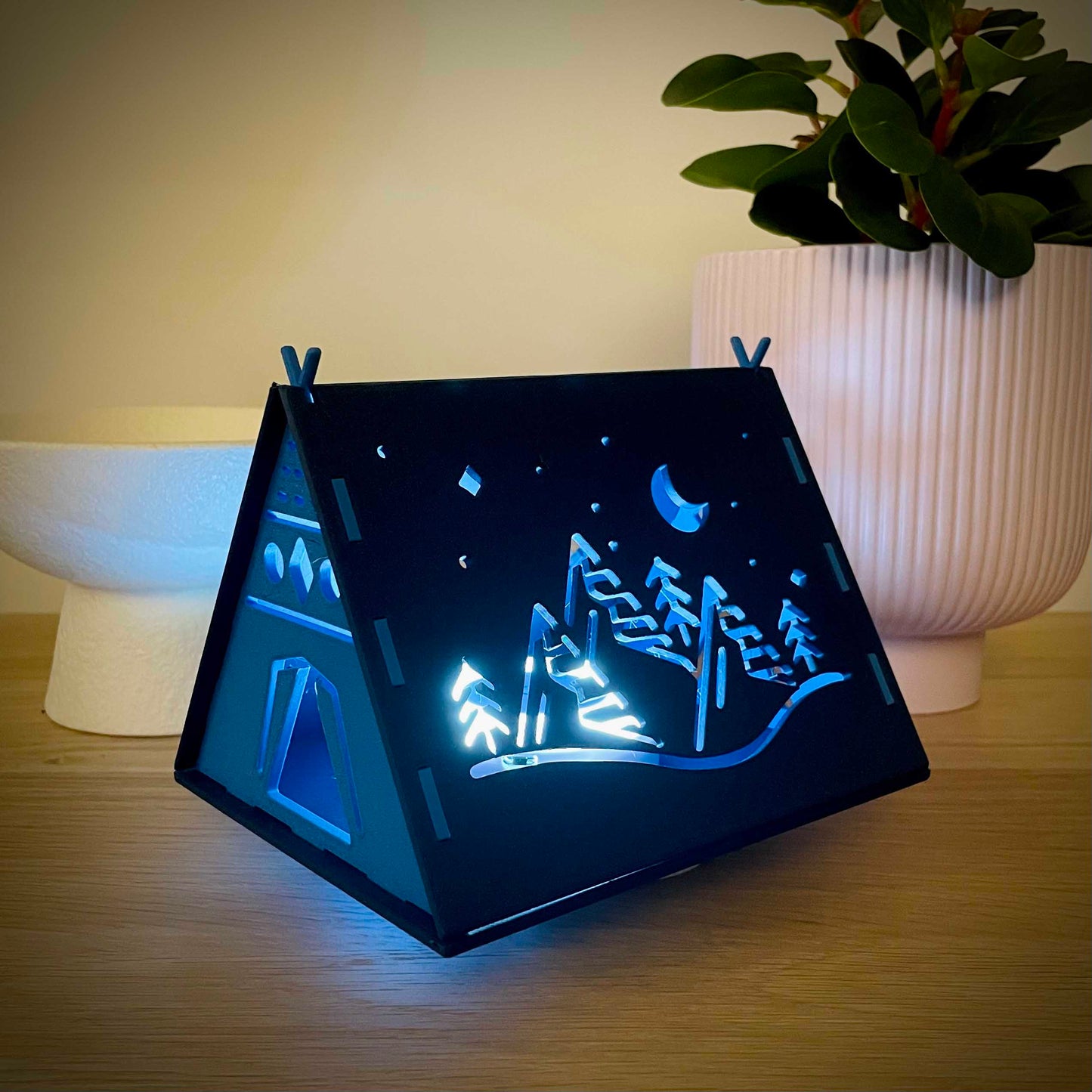 Custom Name Night Light Tent Rectangle Base