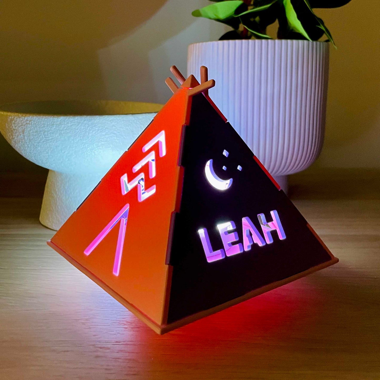 Custom Name Night Light Camp