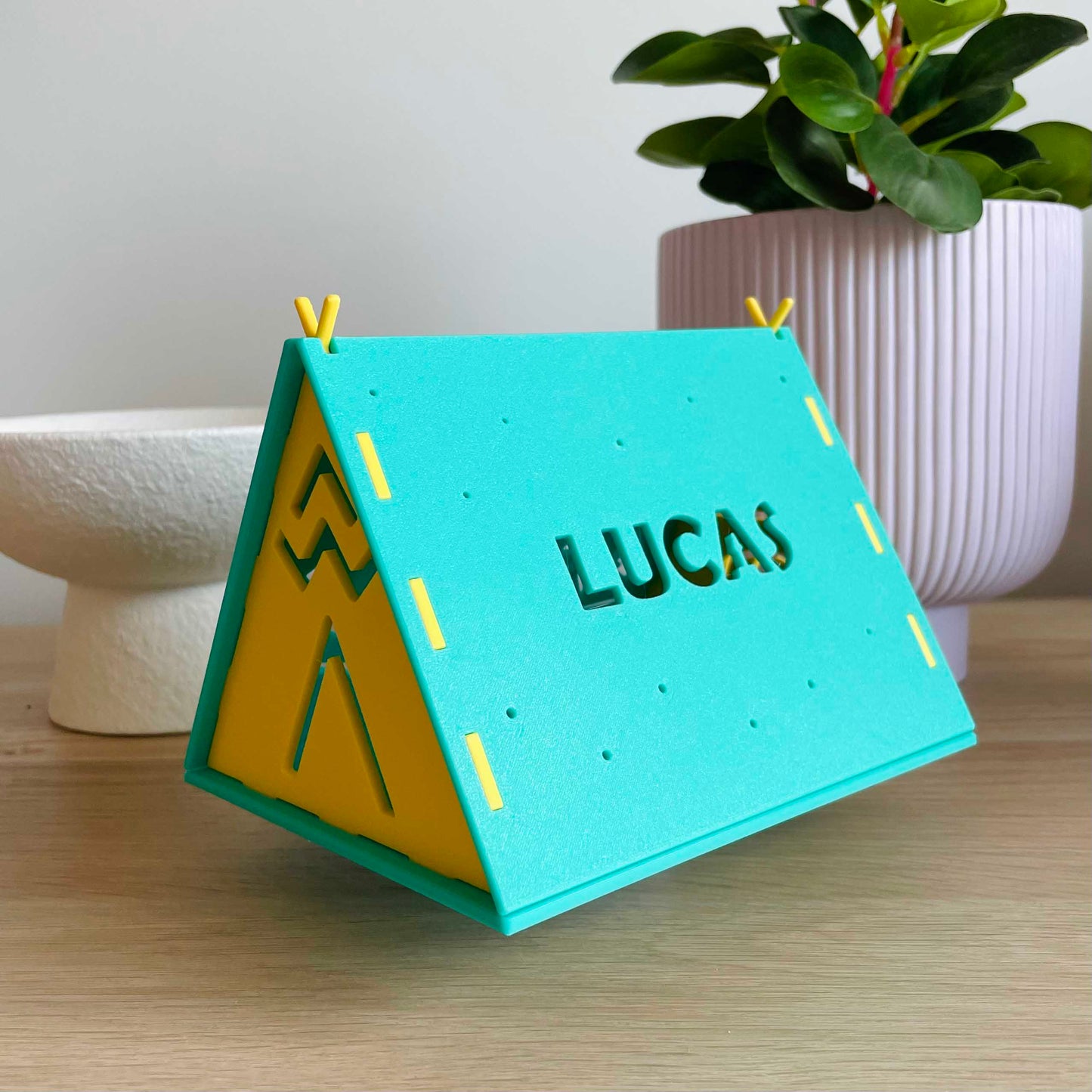 Custom Name Night Light Tent Rectangle Base