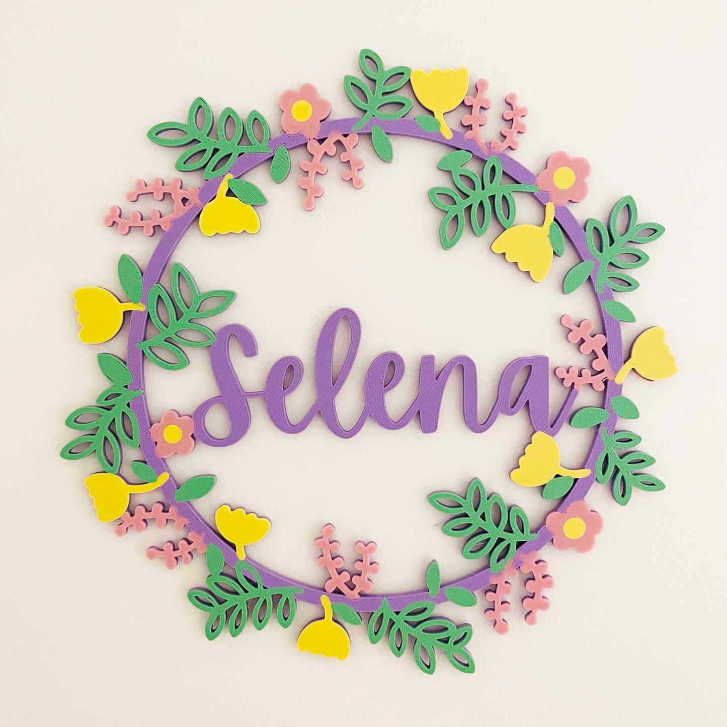 Flower Name Custom Door Sign