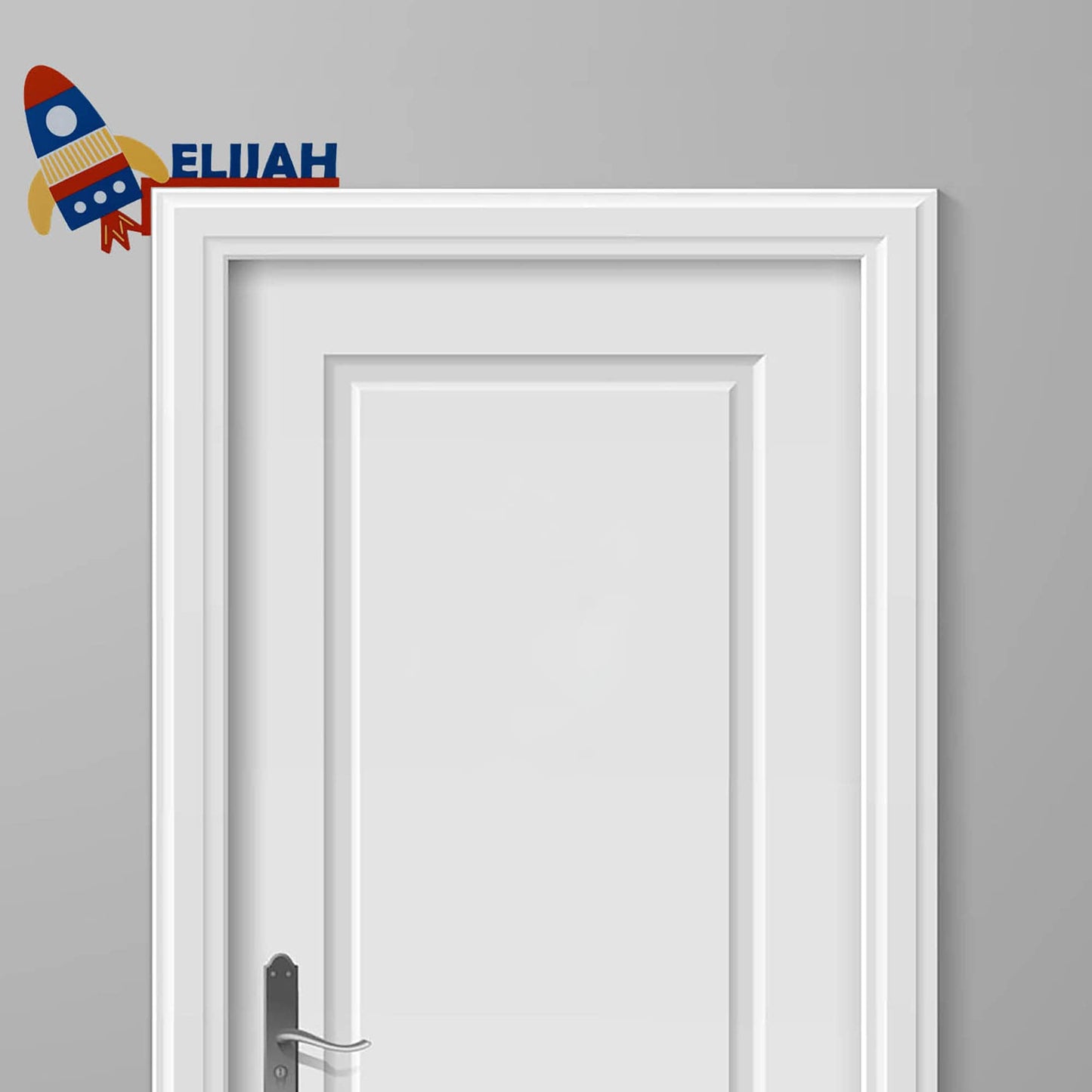 Rocket Custom Door Corner Name Sign