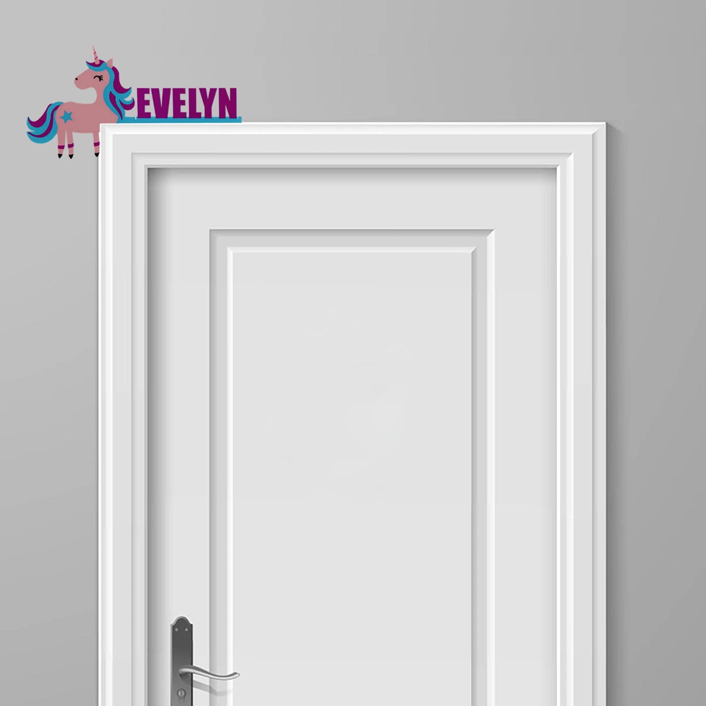 Unicorn Custom Door Corner Name Sign